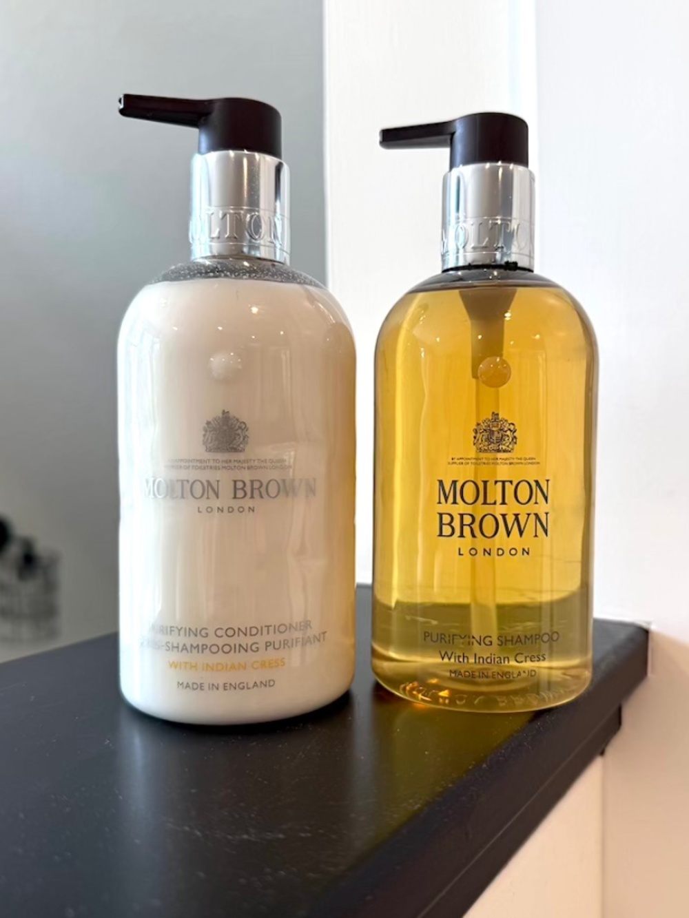 SET: Molton Brown Purifying Shampoo & Conditioner - 300ml/10fl oz - Used 1 Pump